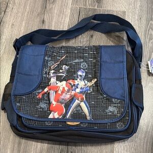 ❤️Power Rangers Operation Override Blue and Black Messenger Bag